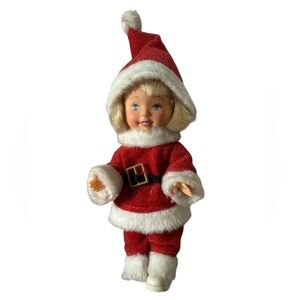 Festive Red and White Santa Doll